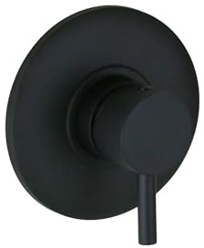 PAFFONI Rubinetteria - Miscelatore Incasso Doccia Colore Nero Opaco placca Ø 116 Light LIG010NO - RUB10973 - Nero Opaco, 116, 1 Uscita