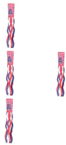 Kisangel 4stücke Patriotische Windsock Für Us-Flagge Garten-Dekoration Für Unabhängigkeitstag Memorial Day Und Andere Feiertage Leicht Und Windtauglich Für Outdoor-Events