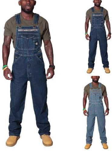 Salopette De Travail Homme Grande Taille Coupe RéGulièRe Salopette Homme Jean Cargo Combinaison Pantalon Avec Bretelles RéGlables Coupe RéGulièRe Multipoches En Denim Slim Jumpsuit Dungarees