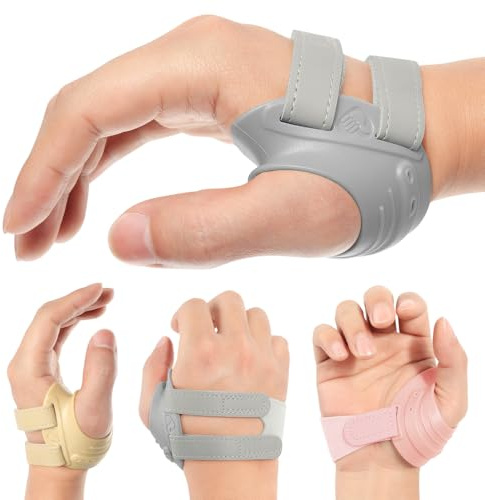 FORTEMOTUS CMC Thumb Brace, Thumb CMC Joint Support Stabilizer for Pain Relief, Tendonitis, Instability, Lightweight & Adjustable Thumb Support Brace for Men and Women (Ash, Right Hand, Medium)