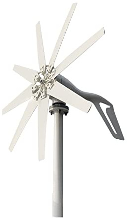 HPHPH Aerogenerador Eolico Generador de turbina de energía eólica 2000w 12v 24v 48v 8 Cuchillas con Fuera de la Red Mppt y Controlador de Carga híbrido for Uso doméstico(Turbine Only,48V)