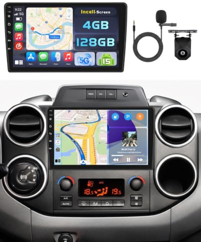 bilradio citroen berlingo peugeot partner 2008 2009 2010 2011 2012 2013 2014 2015 2016 2017 2018 2019 radio citroen berlingo peugeot partner carplay berlingo peug partner skärm partner citroen berotro