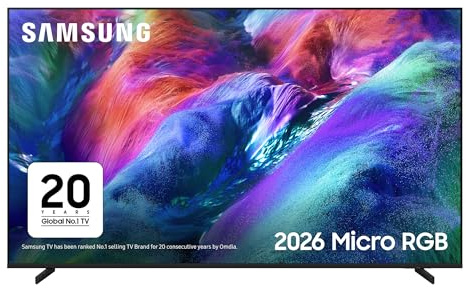 Samsung Smart TV 65-Inch R85H Micro RGB 4K, HDR+, Motion Xcelerator 144Hz, Dolby Atmos & OTS Lite, Gaming Hub, FreeSync Premium Pro, Knox Security, Vision AI Companion, Alexa Built-in [2026]
