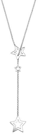 Elli Halskette Damen Y-Kette Stern Anhänger Filigran 925 Sterling Silber