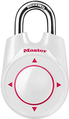 Master Lock 1500iDPNK Cadenas à combinaison directionnelle Blanc/rose