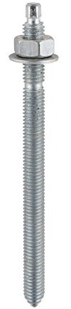 TIMCO BZP Resin Stud - M12 x 160 - Zinc - Box of 10