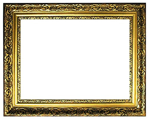 Barockrahmen Gold fein verziert 840 ORO, 60x80 als Leerrahmen