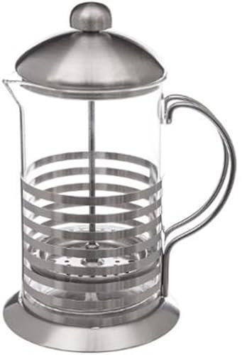Paris Prix Secret de Gourmet - Cafetière à Piston Rayures 80cl Argent