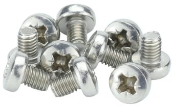 M5 (5mm x 6mm) Pozi Pan Head Machine Screws - A2 Grade Stainless Steel (Pack of 20)