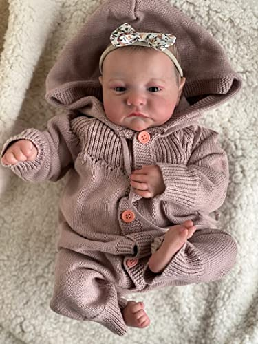 Zero pam Reborn Baby Puppen 45 cm Lebensechte Babypuppe Wie Echtes Baby Weich Realistisch Silikon Baby Puppe Ab 3 Jahre Mädchen
