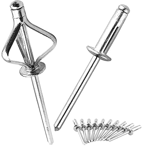 HeYork Blindnieten 100 Stück Kuppelkopfnieten 4,8 mm x 16 mm Kernziehnieten für Metall Holz Kunststoff Dichtblindniete Bechernieten