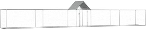 ZEYUAN Hühnerstall, Hühnerställe, Hühnerhaus, Hühnerkäfig, Chicken Coop, Huehnerstall, Hühner Nisten, Hühnerauslauf, 9x1x1,5 m Verzinkter Stahl