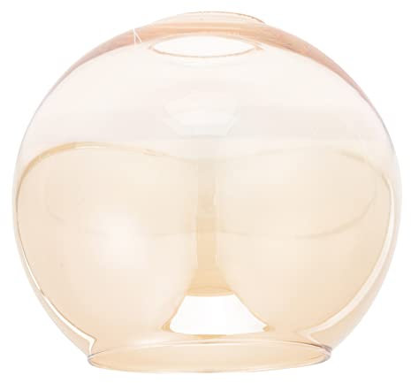 Angoily Glass Lamp Shade Globe for Pendant Light Amber 15cm Glass Lampshade E27 Chandelier Bedroom Table Lamp Easy to Install Home Accessories