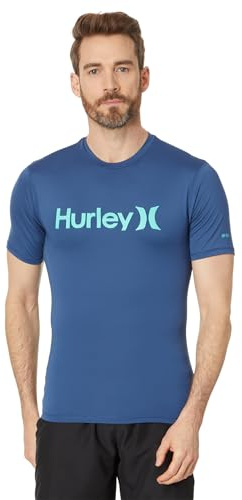Hurley OAO Quickdry Rashguard SS, Camisa de protección de Sarpullido Hombre, Submarine,