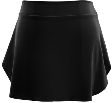LingTing Black Dance Skirt Ballet Wrap Pull-On Skirts for Girls