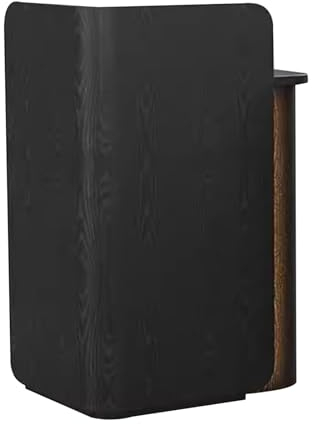 LSIUA Empfangstheke Rezeption mit Theke Einzelhandel Kasse Bekleidungsgeschäft Schönheitssalon Friseurladen einfache Moderne(Color:Black,Size:S)