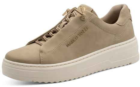 MARCO TOZZI Damsneakers, platta med skosnören, eleganta, Dyn, 37 EU