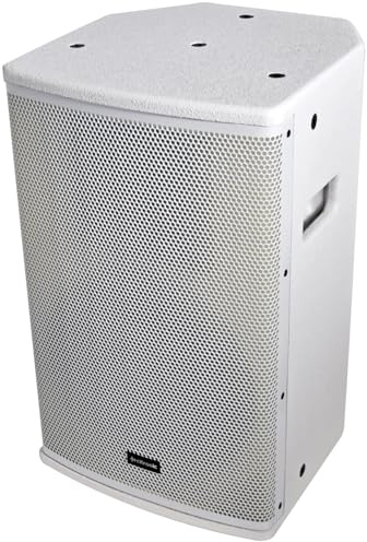 Citronic | Full Range Passive Speaker Cabinets with Wooden Enclosure & Steel Grille | 8 500W White