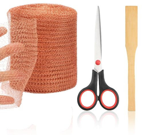 Copper Mesh Slug Repellent - 6 Meter / 10 Meter Pure Copper Rodent Pest Control Mesh - Durable & Pet Safe Garden Protector - Flexible, Cuttable Insect Barrier for Mice, Rats & Birds (10M)