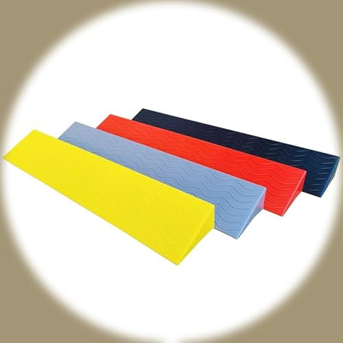 Rutschfeste Kunststoff-Schwellenrampe für Tür, tragbare Einstiegsrampe für Zuhause, Treppe, Auffahrt, Bordsteinrampe Rollstuhlrampe (Grau, 100 x 10 x 4 cm)