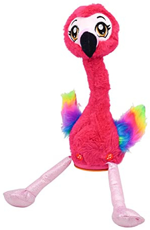 Singing And Dancing Flamingo Stuffed Talking Flamingo Repeats What You Say Walking Plush Interactive Toy Figures Singing And Dancing Animals