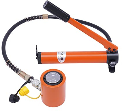 Hydraulik Handpumpe, 20T Single Section Hydraulikzylinder mit CP-180 Hydraulikpumpe Hydraulische Jack Ultra Thin Nutzfläche, Für Biegen, Richten, Montage, Demontage