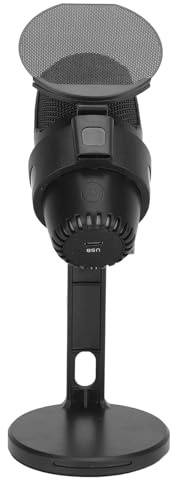 aqxreight USB -Kondensatormikrofon mit RGB -Licht für Gaming Studio und Live Streaming (Black)