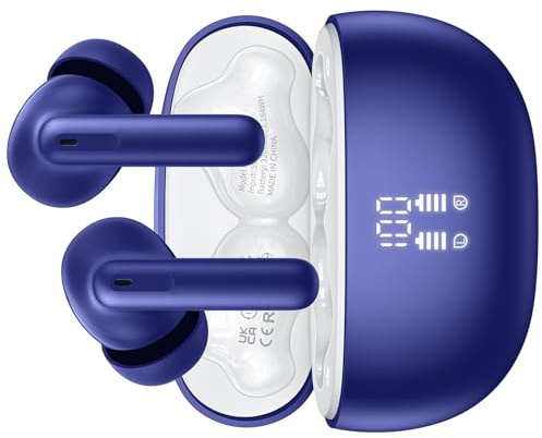 KI Kopfhörer Übersetzer, 42Std Bluetooth 5.4 Sprachübersetzer Kopfhörer mit 164 Sprachen, 6 Übersetzungsmodi Echtzeit Übersetzer Ohrhörer mit ENC Mic, 3 in 1 Übersetzungskopfhörer für Business Blau