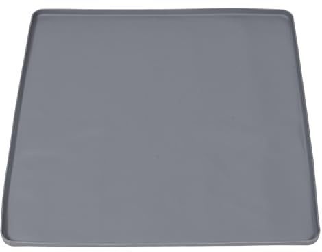 VERDANVERSE Dishwasher Leak Pan 23.62X23.62In Silicone Anti-Leak Tray with Raised Edge Non-Slip Waterproof Mat for Kitchen Floor and Dish Drainer Protection