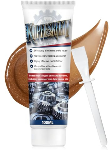 Graisse Cuivree, Graisse Haute Temperature, graisse Cuivre, Lubrifiant Micromoléculaire Imperméable, Antirouille et Résistant Aux Hautes Températures, Adapté à Différents Modèles de Véhicules, 100ml