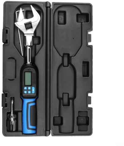 Llave dinamométrica digital 6.8-135Nm con alertas LED, almacenamiento de memoria y cabeza de trinquete