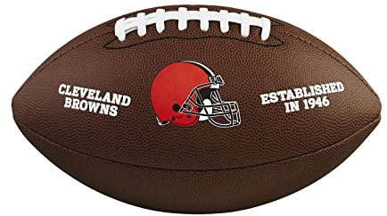 Wilson Pelota de fútbol Americano, NFL Team Logo, Tamaño Oficial, Cuero Mixto