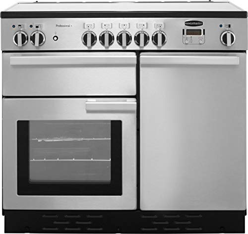 Rangemaster Professional Plus PROP100EISS/C 100cm wide Electric Range Cooker with Induction Hob - Stainless Steel - A/A Rated
