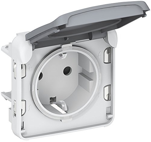 Baseenchufe Schuko 2p+T 16A modular estanco Legrand Plexo 069571 IP55