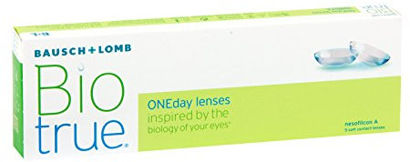 Bausch + Lomb Biotrue ONEday Tageslinsen, sphärische Kontaktlinsen, weich, 5 Stück/BC 8.6 mm/DIA 14.2 mm / -1.75 Dioptrien