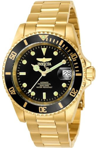 Invicta Pro Diver 8929OB Herren Uhr - Wasserdicht - Analog - Automatikuhr - Edelstahl mit schwarzen zifferblat - 40mm