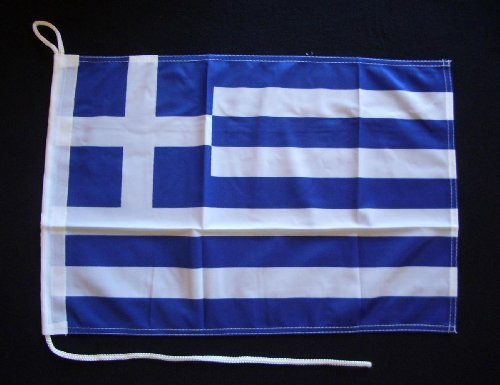 Motorrad-/Bootsflagge 25x40cm: Griechenland
