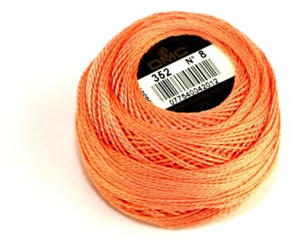 DMC Baumwoll-Perlgarn, Größe 8, 352, 10-g-Knäuel