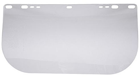 Jackson Safety Faceshield Window for Jackson Safety Headgear, 8 x 15.5 x 0.04, PETG, Unbound, Clear (Case of 12), 29104
