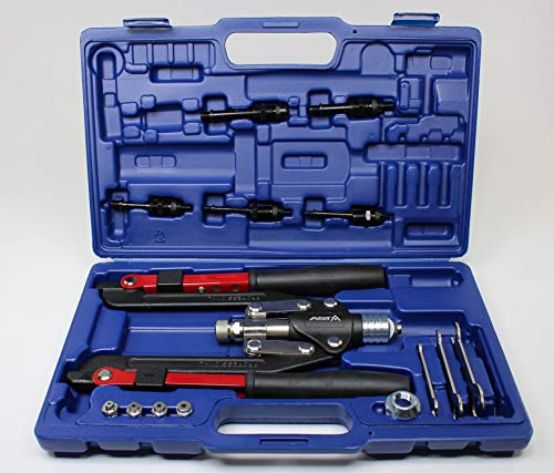 H3 Set pinza rivettatrice e rivettatrice per rivetti filettati, per rivetti fino a 6,4 mm, rivetti filettati da M4-M10 Pinza rivettatrice