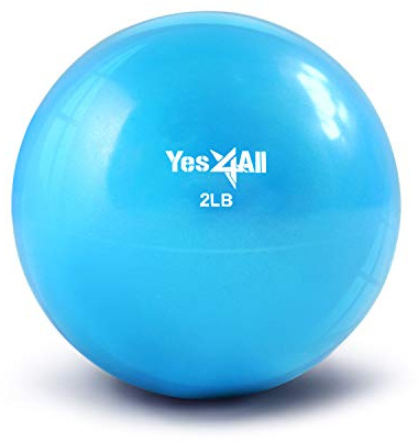 Yes4All Soft Weighted Toning Ball Smooth 2lb - Blue
