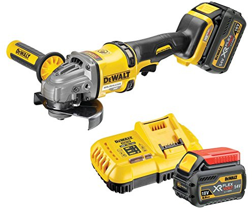 DeWalt DCG414T2-QW - Mini-Amoladora sin escobillas XR FLEXVOLT 54V Li-Ion 6Ah