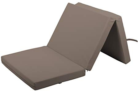 Gutekissen® Weichbodenmatte Gymnastikmatte Turnmatte Fitnessmatte Faltmatratze 3 EKO MAT (195x85x5, Hellbraun)