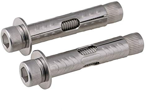 Ankerbolzen, 304 Edelstahl Interne Erweiterungsschraube, interne Expansion Bolt, interne Explosion Hexagon Expansion M6 / M8 / M10 / M12 5PCS (Length : 120mm, Size : M12)
