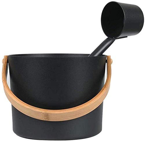 Aluminum Sauna Bucket 7 Liters with Long Handle. Ladle Set of Sauna Barrels. The Most Durable and Luxurious Sauna Products from Sauna Enthusiasts.