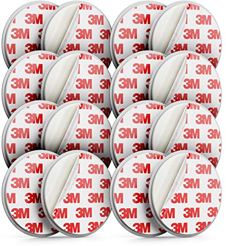 deleyCON 8X Magnetbefestigung für Rauchmelder Magnethalter Feuermelder Selbstklebende Magnethalterung Klebefläche 50 mm Durchmesser