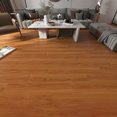 HARICSET Klebefliesen Boden PVC Bodenbelag Selbstklebend Holzoptik Natur Vinylboden Selbstklebend Holzoptik Tapete Linolium Fußbodenbelag PVC Küche Wasserdicht Bodenbelag Bad(Size:3sqm,Color:W34)