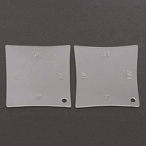 2 x Gitarren-Hals-Griffbrett-Radius-Messgerät, Radius-Messlineal, Werkzeug-Zubehör