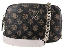 GUESS Noelle Girlfriend Crossbody Camera Bag Mocha Logo