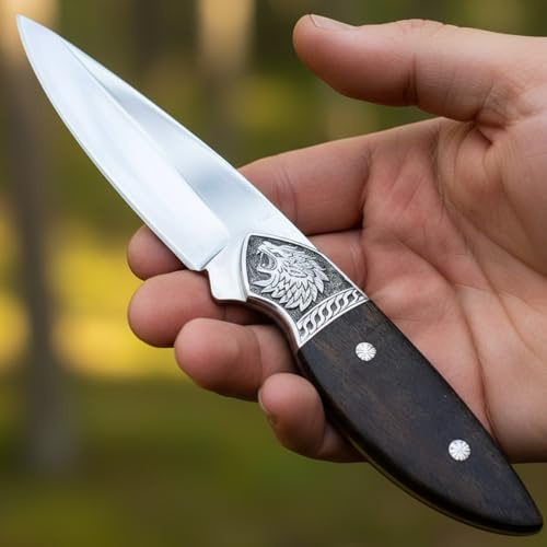Coltello in acciaio D2, fatto a mano, su misura 3139